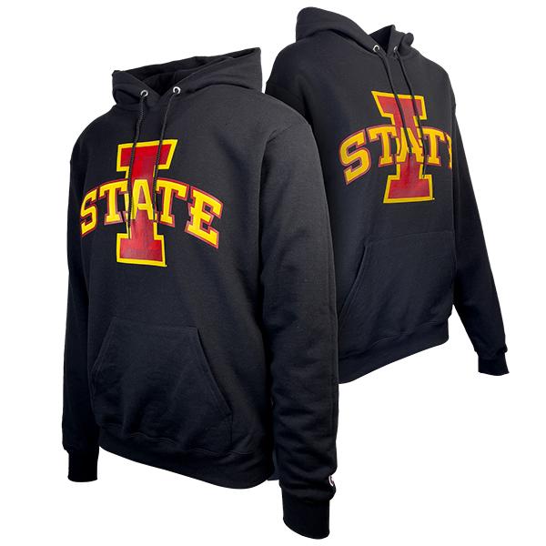 Champion Grey I State Hoodie ISU Book Store